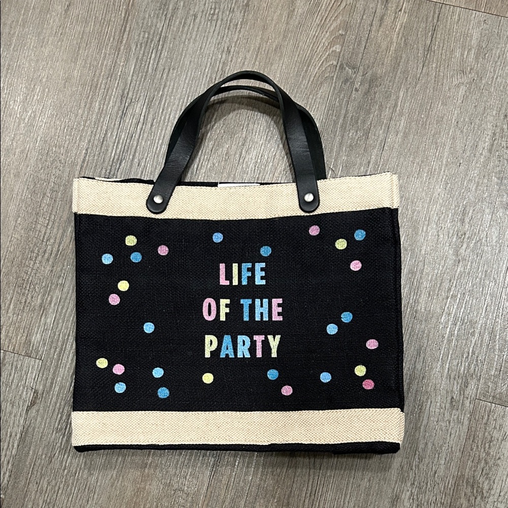 NWOT Apolis  Life Of the Party Petite Market Bag in Black